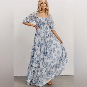 Baltic Born Bailey Eyelet maxi dress in blue